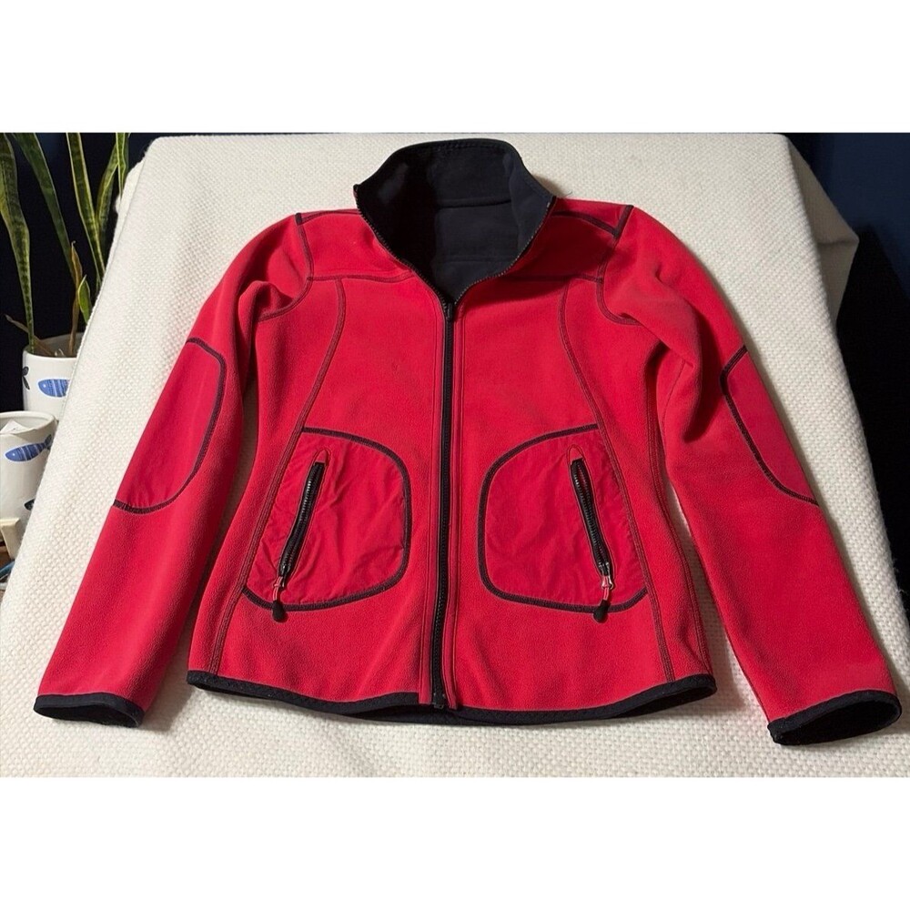 Tribord Decathlon Women’s Red Black Full Zip Outdoor Sailing Jacket Size XXS